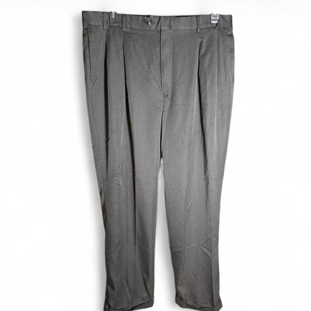 🛑LAST CHANCE🛑STAFFORD Men's Cuffed Slacks 40x32 BUY NOW - Picture 4 of 7